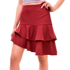 Finders Keepers Women's Bosnia Mini Skirt Red Size S, uses once
